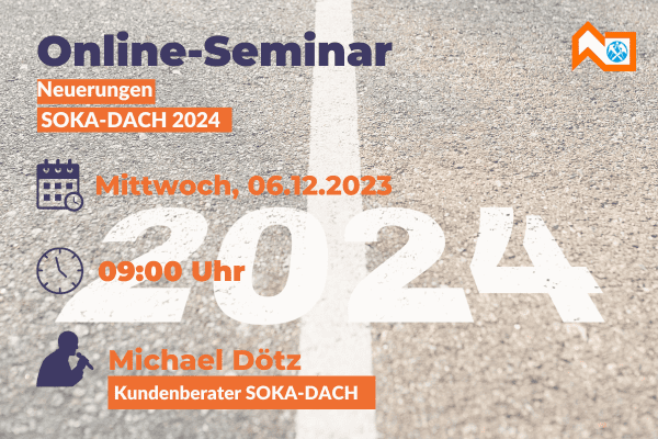 Online-Seminar SOKA DACH – Neuerungen SOKA-DACH 2024 am 06.12.2023